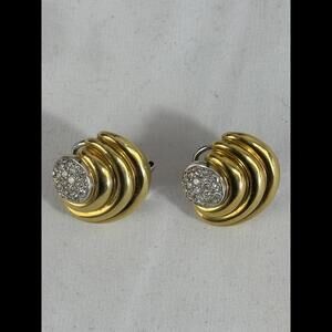Stunning Gold and Diamond Earrings